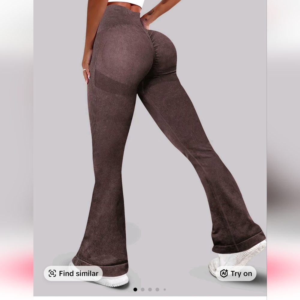 Brown High-Waisted Leggings
